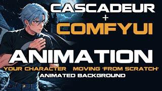 Cascadeur + ComfyUI. The whole animation process. Your character your movement animated background