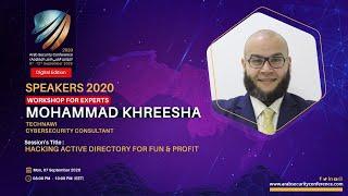 ASC2020 - Hacking Active Directory for Fun & Profit - Mohammad Khreesha