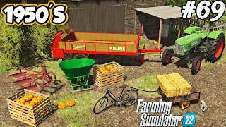 1950S. SHOPPING. Hand picking PUMPKIN. Collecting straw bales. Selling carrots. FS 22. Ep 69.