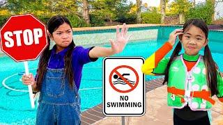 Emma and Charlotte Kids Stories about Swimming Pool Rules