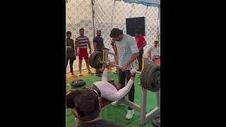 165 kg Bench press  powerlifting bench press  gym video  kamal chauhan