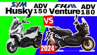 SYM Husky ADV 150 vs FKM Venture ADV 180  Side by Side Comparison  Specs & Price  2024