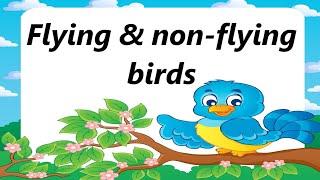 Flying  & non-flying birds  #flashcards ️ Repeat after me 