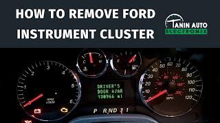 How to Remove Instrument Cluster from Ford Freestar Freestyle or Taurus for Gauge Repair  TAE