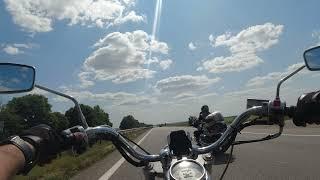 Honda Valkyrie and Yamaha Drag Star400 Riding to Odessa