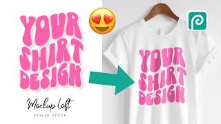 How to Make a Realistic T-shirt Mockup in 5 Minutes with Photopea White T-shirt Photopea Tutorial