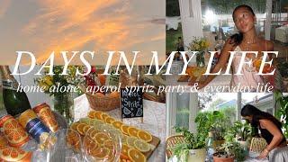 summer days in my life  home alone aperol spritz party nights out & more