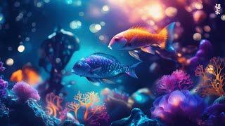 Ocean Colors 4K ULTRA HD - Tropical Fish Coral Reefs - Relaxing Sleep Meditation Music