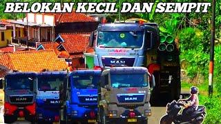 Truck jerman di buat joged️4 unit truck MAN TGS 40.440 AFT naik gunung karaha bodas tasikmalaya