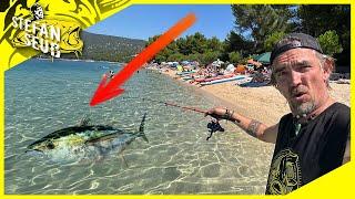 MONSTERFISCHE am BADESTRAND⁉️ Tagsüber mit Brot - Nachts mit Köderfisch