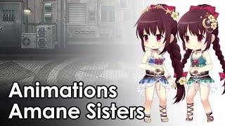 Amane Sisters Swimsuit ver. - Battle Animations
