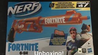 Nerf Fortnite 6-SH Unboxing. No commentary