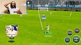 TOTY Roberto Carlos Free-Kick is UNSTOPPABLE45m - FC MOBILE