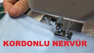 Kordonlu Nervür Yapımı Pipet İle Janome 726 Dikiş Makinesi