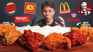 NGILER ABIS MUKBANG 6 JENIS MERK FRIED CHICKEN SEKALIGUS