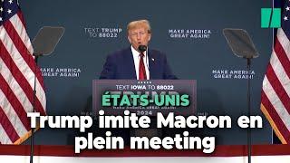 Trump se moque de Macron lors dun meeting dans l’Iowa
