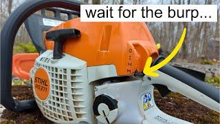 How to Start a STIHL Chainsaw Without Flooding  Smooth Starts Every Time