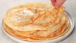 Amazing Crepes At Home in 10 minutes How to make the most delicious French pancakes