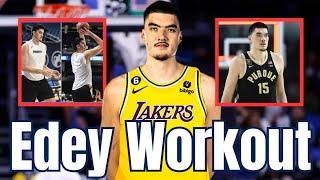 Lakers Working Out Zach Edey