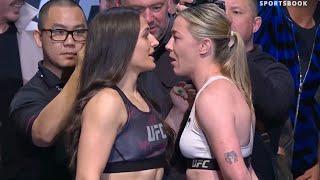 Erin Blanchfield vs. Molly McCann - Weigh-in Face-Off - UFC 281 Adesanya vs. Pereira - rWMMA