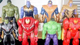 Bonecos Hulk Esmaga Hulkbuster e Thanos - Marvel Vingadores Avengers Ultimato e Guerra infinita