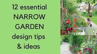 12 narrow garden design tips and ideas
