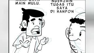 Proses pembuatan Komik Haji Boim by @halamaharis