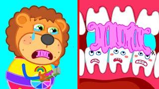 No No Dont Eat Candy - Learn Healthy Habits for Kids  Lion Family  Cartoon for Kids