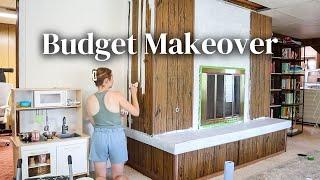 BUDGET DIY LIVING ROOM MAKEOVER  masking all my problems with paint & decluttering everything