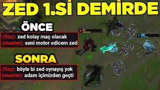 DEMİRLER ÇILDIRDI ZED 1.Sİ DÜŞÜK ELODA OYNARSA NE OLUR? League of legends