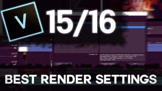 VEGAS PRO 16 How To Apply The BEST Render Settings 1080p 60FPS