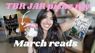 TBR prompt jar picks my March reads 🫙March TBR