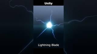 Lightning Blade in Unity using shader graph #unity #tutorial #howto