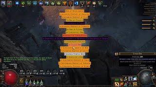 17 Frenzy Flicker Strike  Simulacrum 30  330M DPS  300K EHP  3.24 Standard  Path of Exile