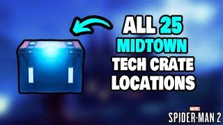 ALL 25 Midtown Tech Crate Locations in Spider-Man 2 STEP-BY-STEP