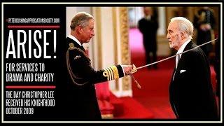 CHRISTOPHER LEE IS KNIGHTED 2009