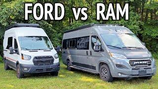 Which is Better Ram ProMaster vs Ford Transit Camper Van