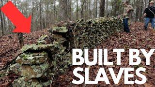 MASSIVE Slave-Built Rock Wall and The Most Prosperous Freed Slave  Oak Mountain Dowdell Plantation