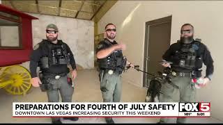 Downtown Las Vegas increasing security for 4th of July weekend