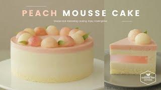 감성자극 복숭아 무스케이크 만들기  Peach mousse cake Recipe  ピーチムースケーキ  Cooking ASMR