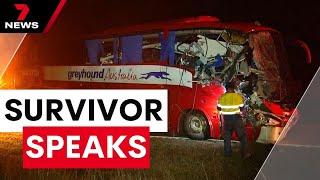 Surviving passenger of deadly Greyhound bus crash speaks to 7NEWS  7NEWS Australia