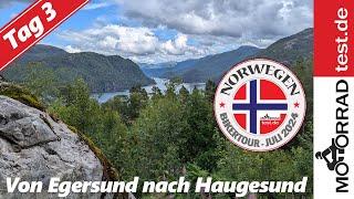 Motorrad-Tour Norwegen  Tag 3 Von Egersund nach Haugesund