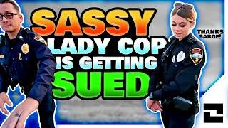 Sassy Lady Cop Is Getting Sued.