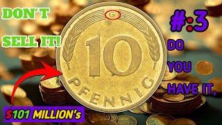 TOP 3 Most Valuable German Coins Worth BIG MONEY - How much Pfennig Coins From Germany