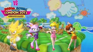 M&S at the London 2012 Olympic Games Dream Long Jump Super Sonic Blaze Peach & Daisy