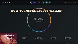 How to install exodus crypto wallet.