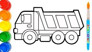 How to Draw Cara Menggambar dan Mewarnai Truk Oleng - Mewarnai dengan Cat Air