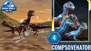 Compsovenator ET4 Apex 1st Battles on the Beach -Jurassic World Alive PVP