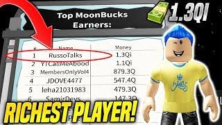 I AM THE RICHEST PLAYER ON THE MOON IN BILLIONAIRE SIMULATOR UPDATE *#1 ON LEADERBOARDS* Roblox