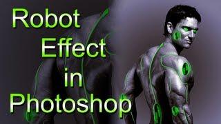 Robot Effect photoshop tutorial │ cyborg Effect